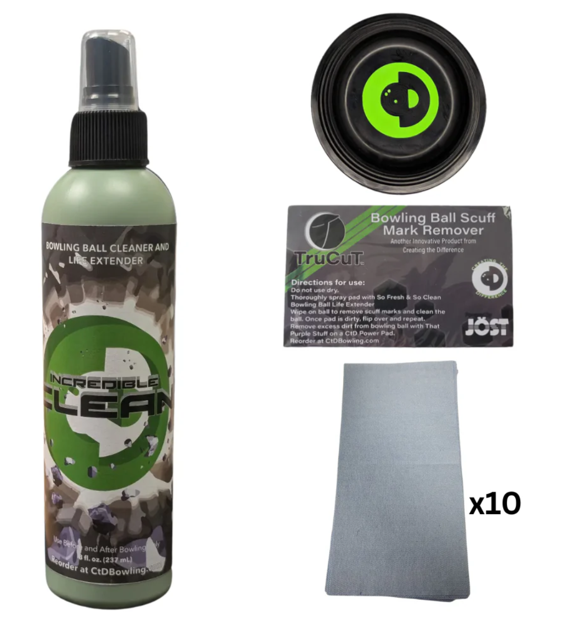 Incredible Clean - Bowling Ball Cleaner and Life Extender - 8oz Kit